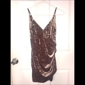 FOREVER 21 Mauve Velvet Mini Dress